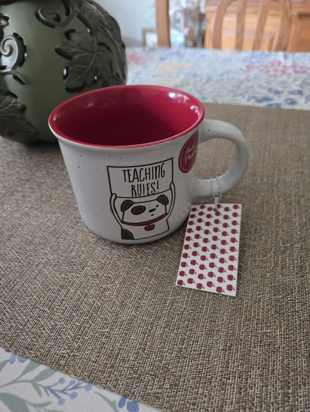 Sheffield Home White Kids Mug with Red Interior - Teaching Rules Design